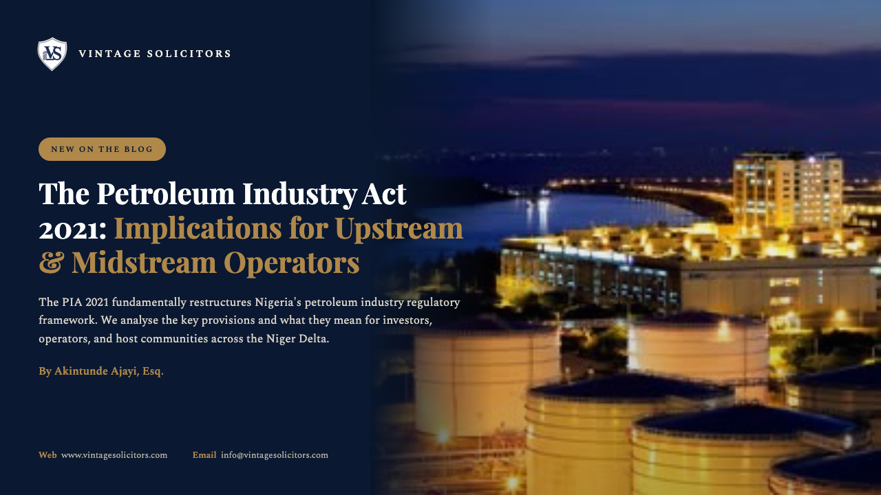 The Petroleum Industry Act 2021