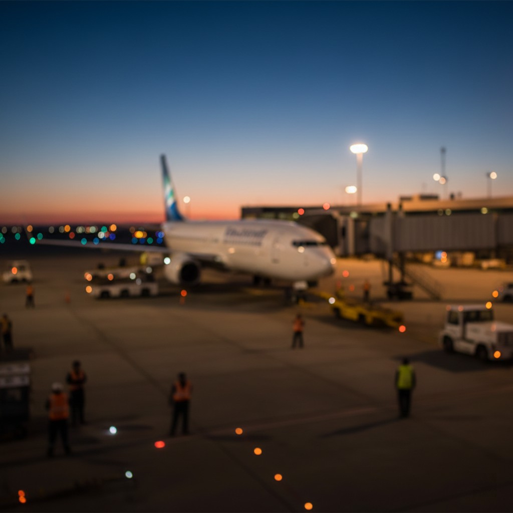 Airport tarmac at dusk - Aviation legal services by Vintage Solicitors