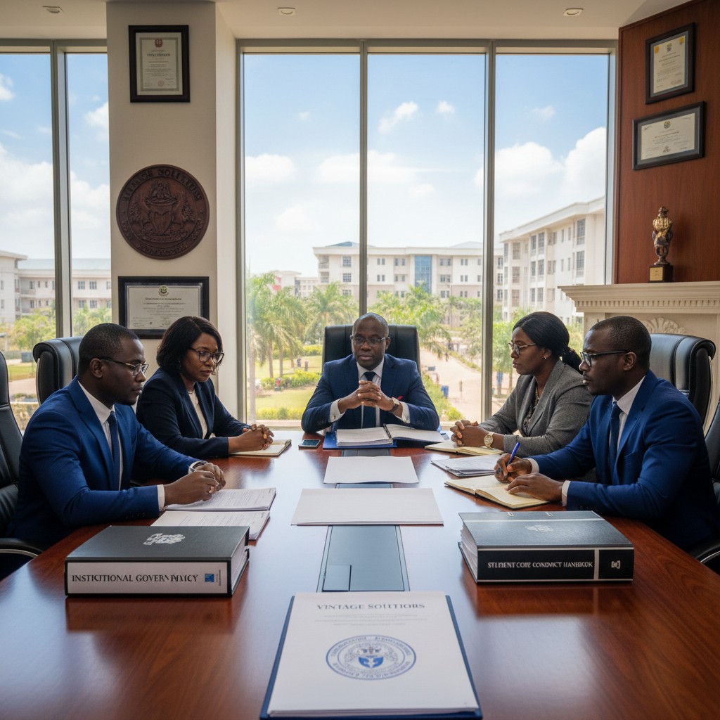 Education legal advisory team - institutional governance consultation with campus view