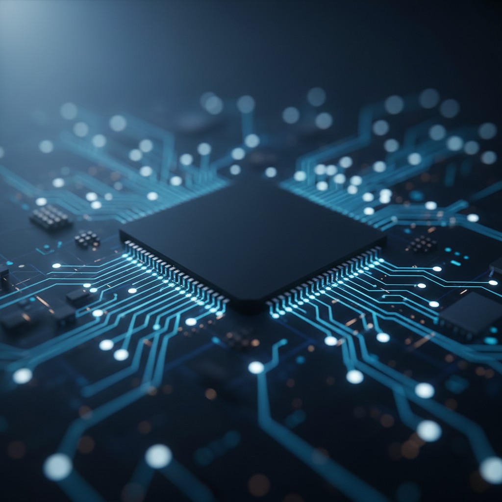 Technology and IT infrastructure - microprocessor circuit board